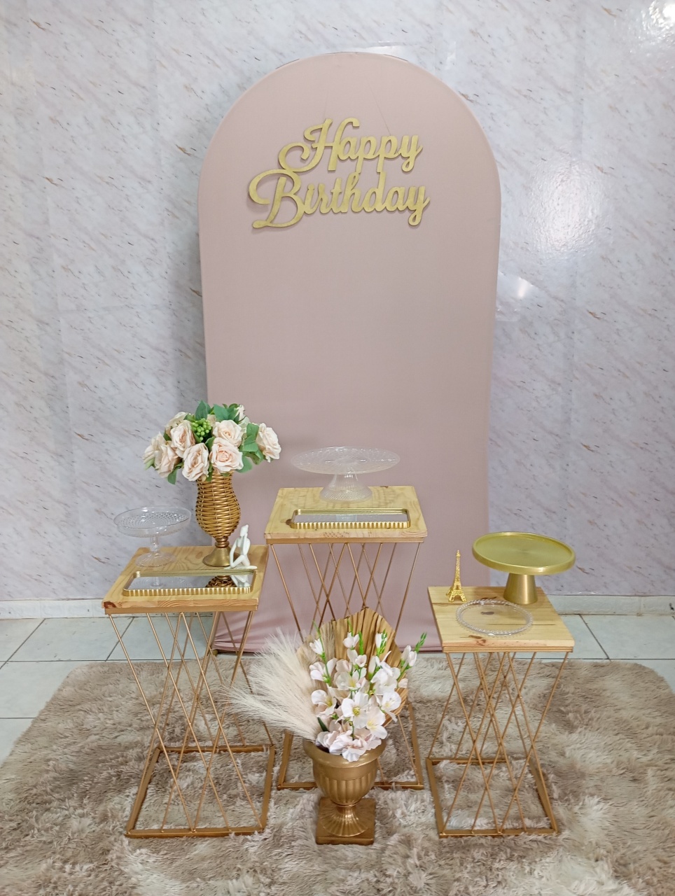 Kit Prata Rosé Claro/Dourado - Greicy Art´s Decor