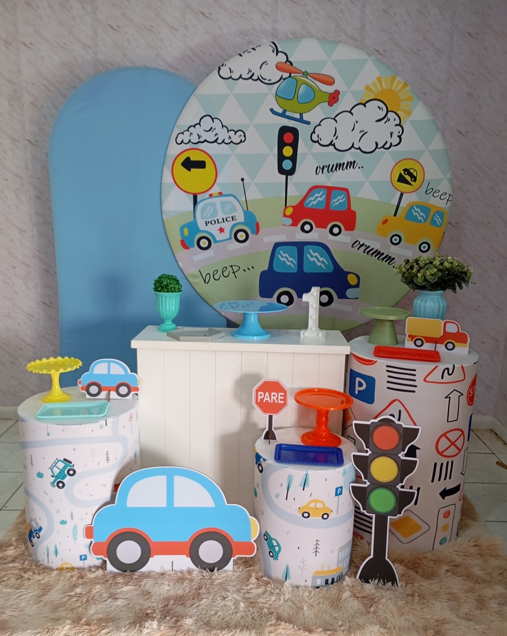 Kit Diamante Carrinhos / Meios de Transportes  - Greicy Art´S Decor