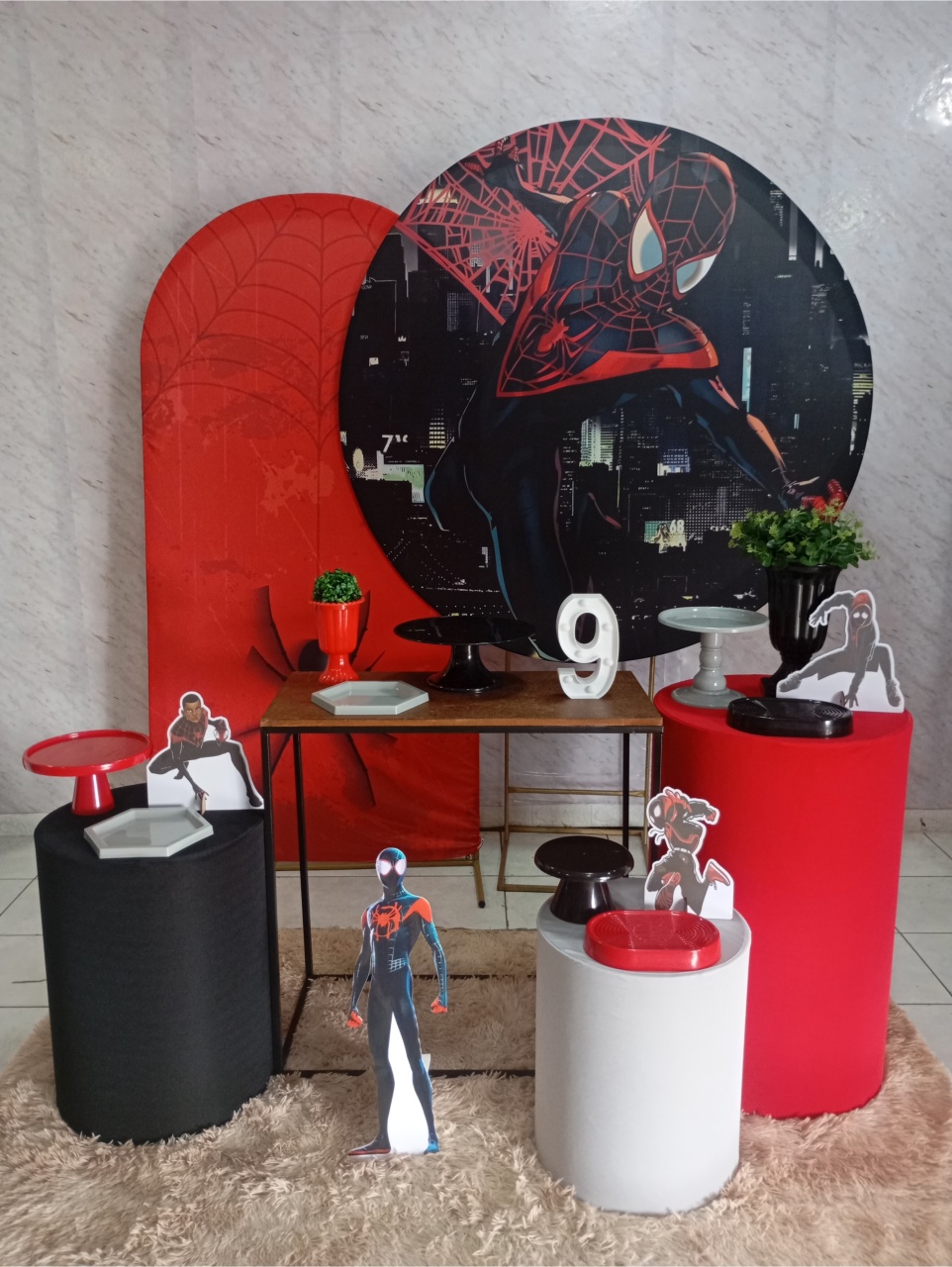 Kit Diamante Homem-Aranha (Preto) Miles Morales - Greicy Art´s Decor