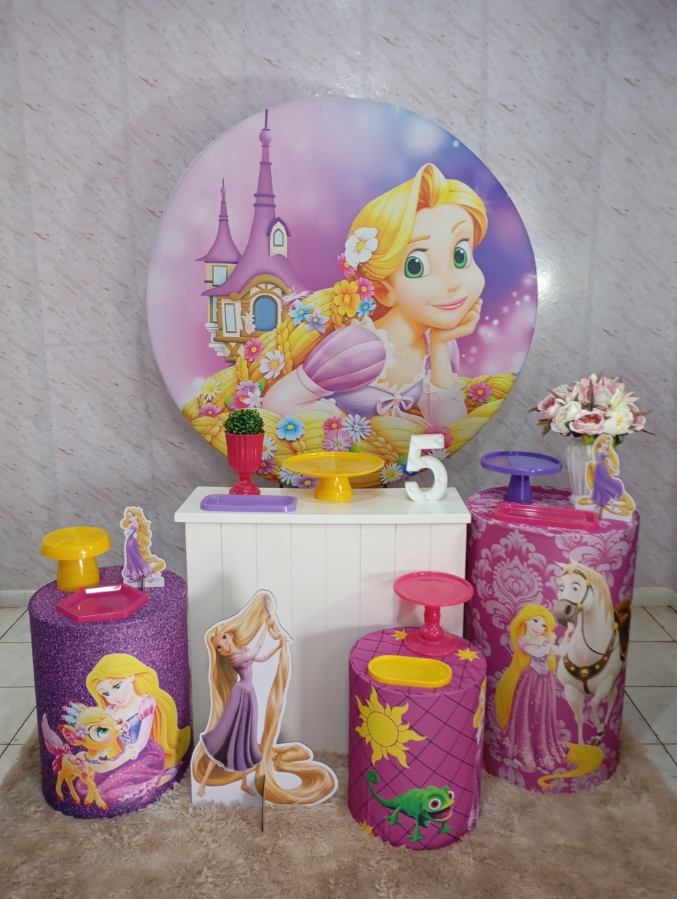Kit Ouro Rapunzel (Enrolados) - Greicy Art´s Decor
