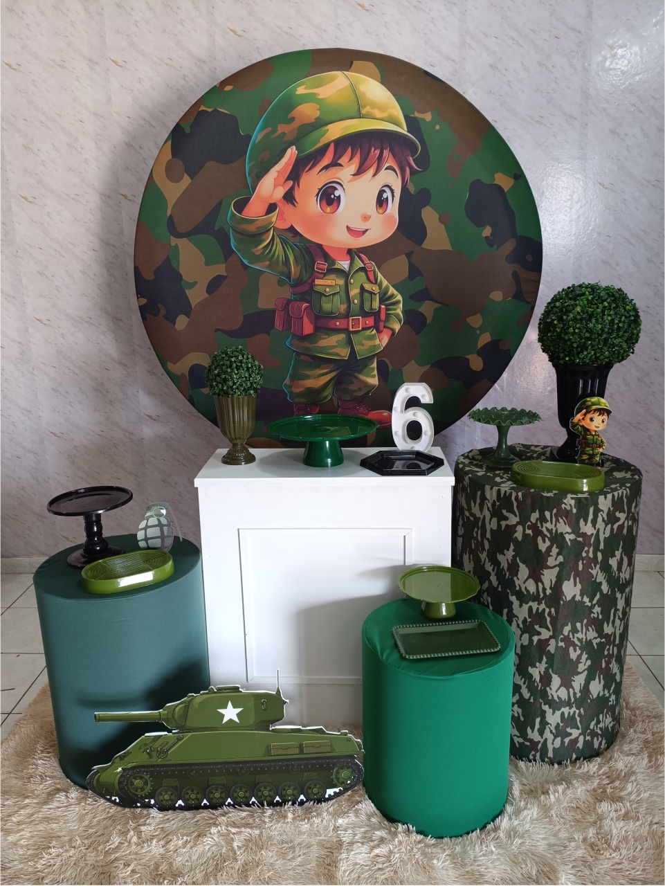 Kit Ouro Militar Infantil - Greicy Art´s Decor