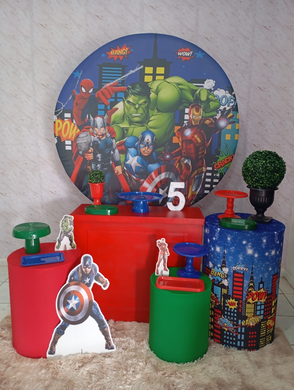 Kit Ouro Vingadores  - Greicy Art´S Decor