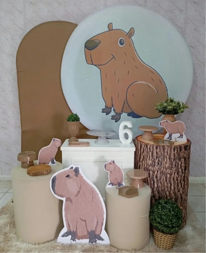 Kit Diamante Capivara  - Greicy Art´S Decor
