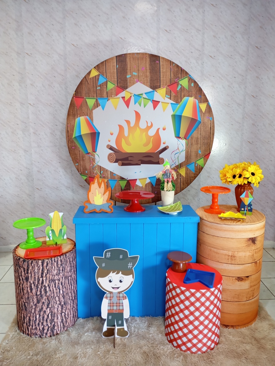 Kit Ouro Arraiá Fogueira - Greicy Art´S Decor