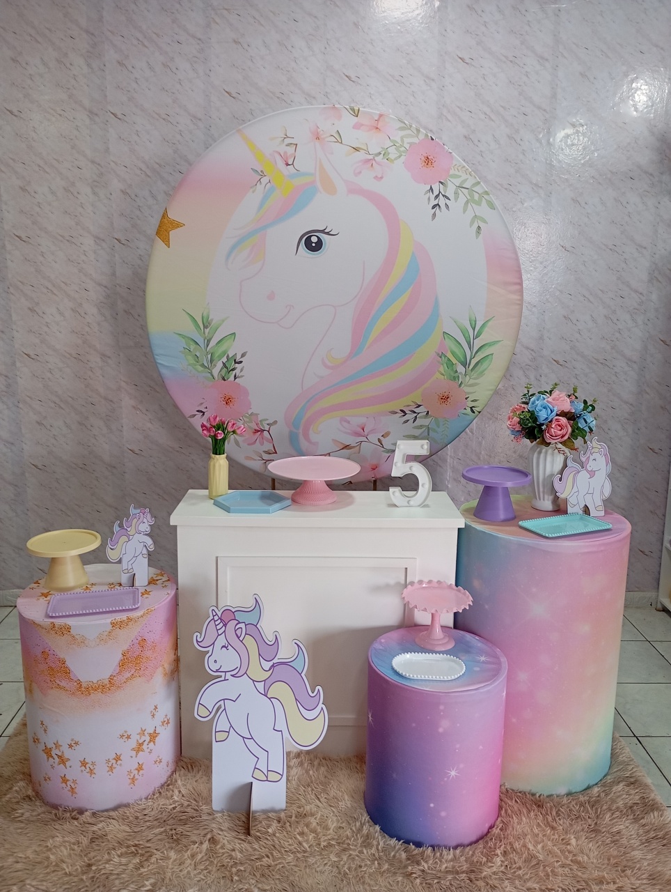 Kit Ouro Unicórnio  - Greicy Art´S Decor
