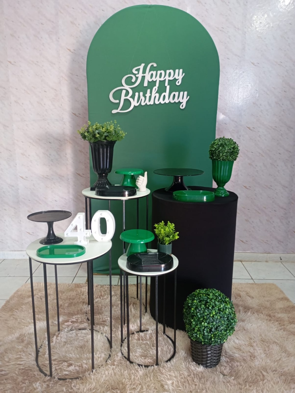 Kit Ouro Verde/Preto - Greicy Art´s Decor
