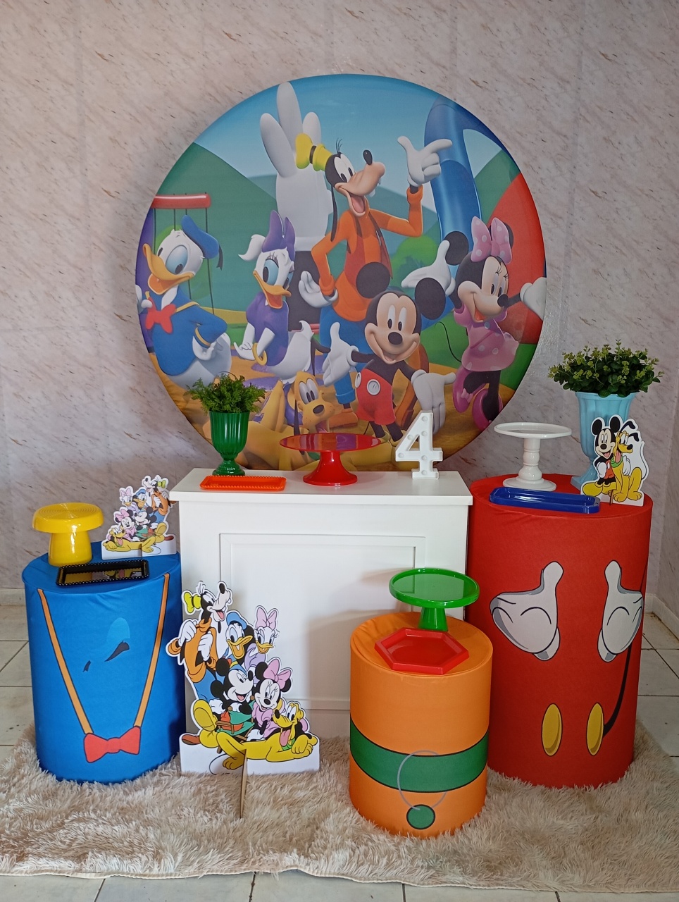 Kit Ouro Mickey E Seus Amigos - Greicy Art´s Decor