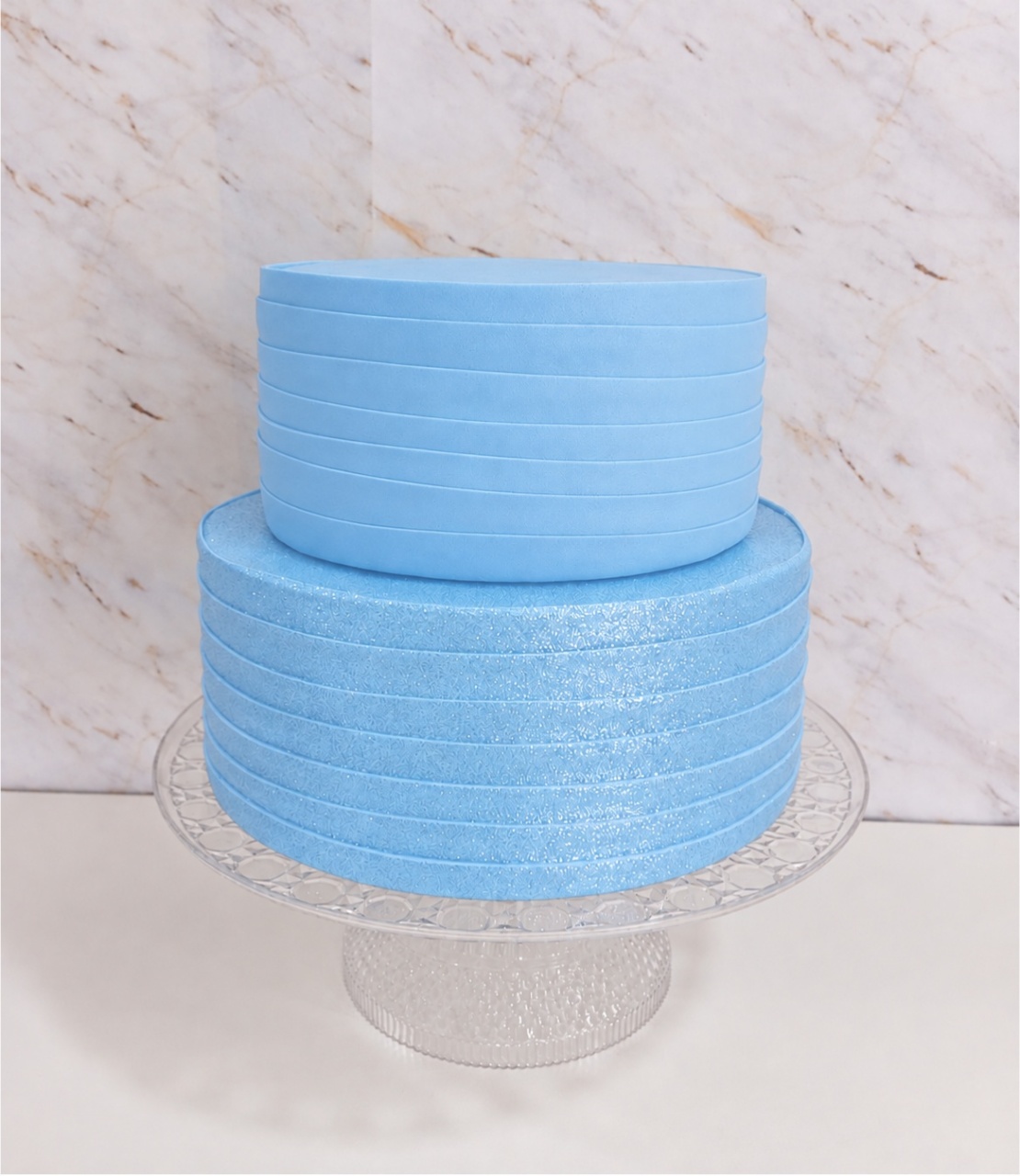 Bolo Fake Azul - Greicy Art´s Decor