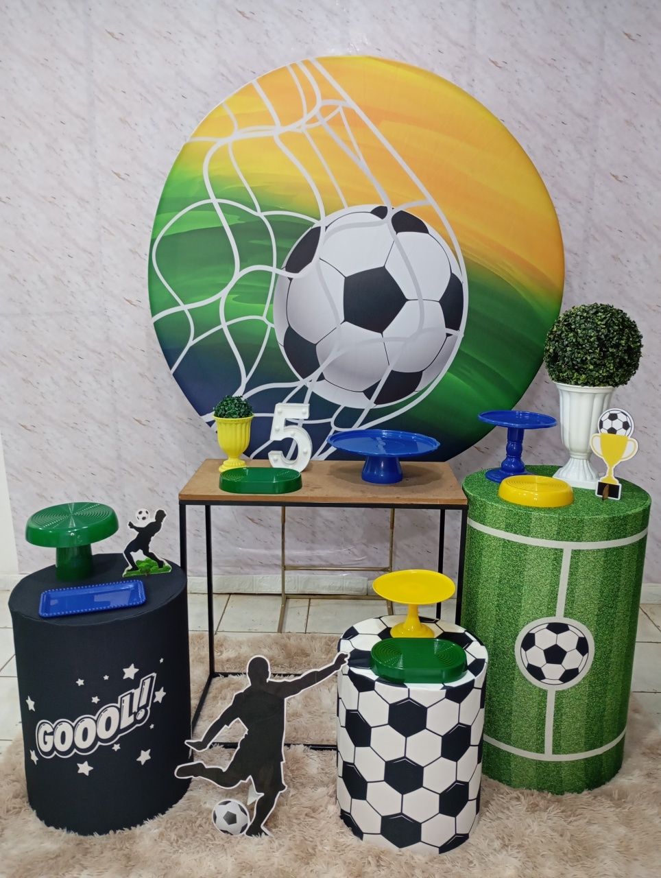 Kit Ouro Futebol Brasil - Greicy Art´S Decor