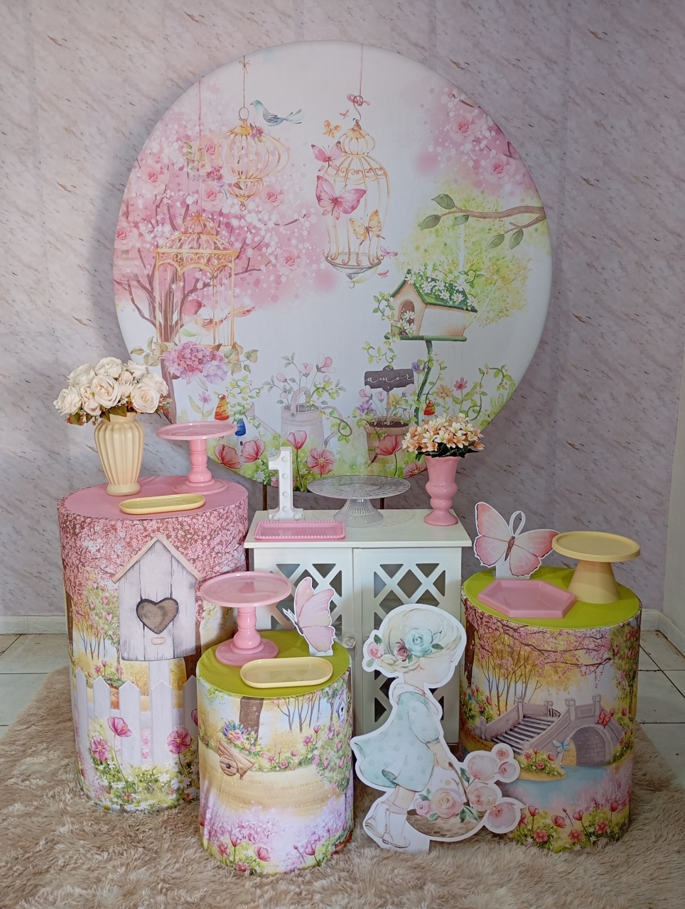 Kit Ouro Jardim das Borboletas - Greicy Art´S Decor