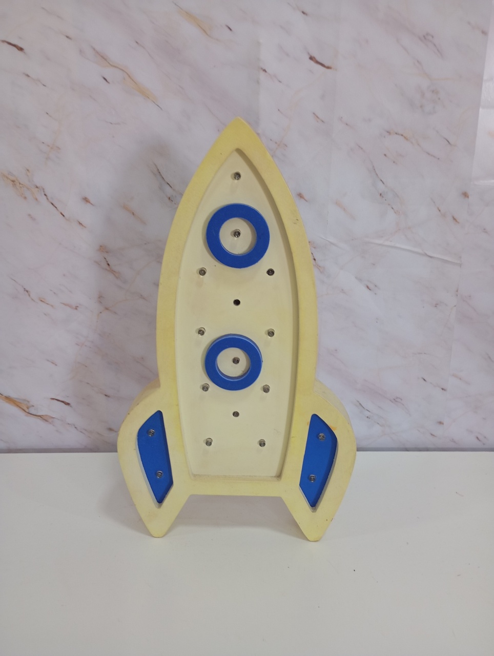 Led Mesa Decorativo Foguete - Greicy Art´s Decor