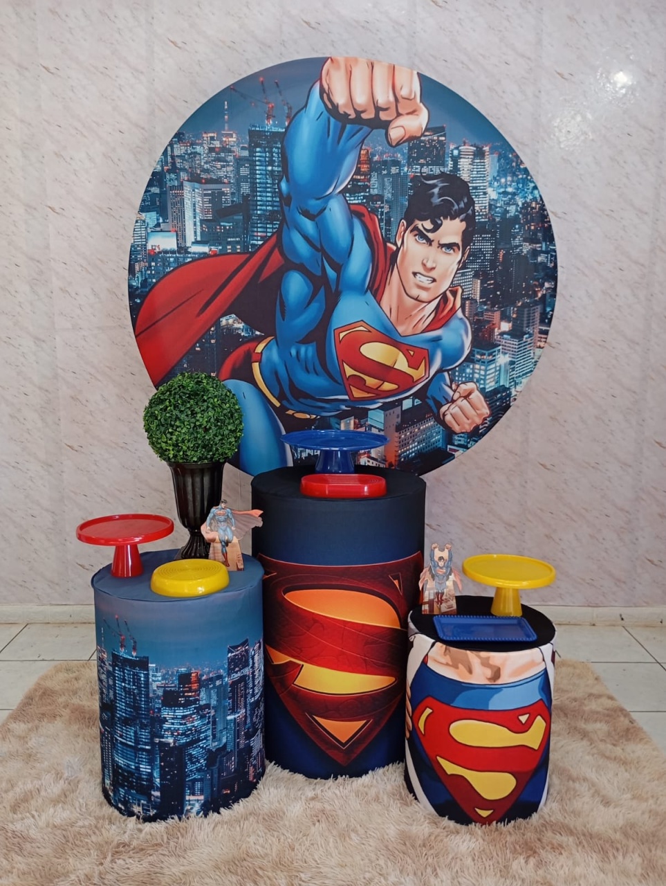 Kit Prata Super Homem - Greicy Art´s Decor
