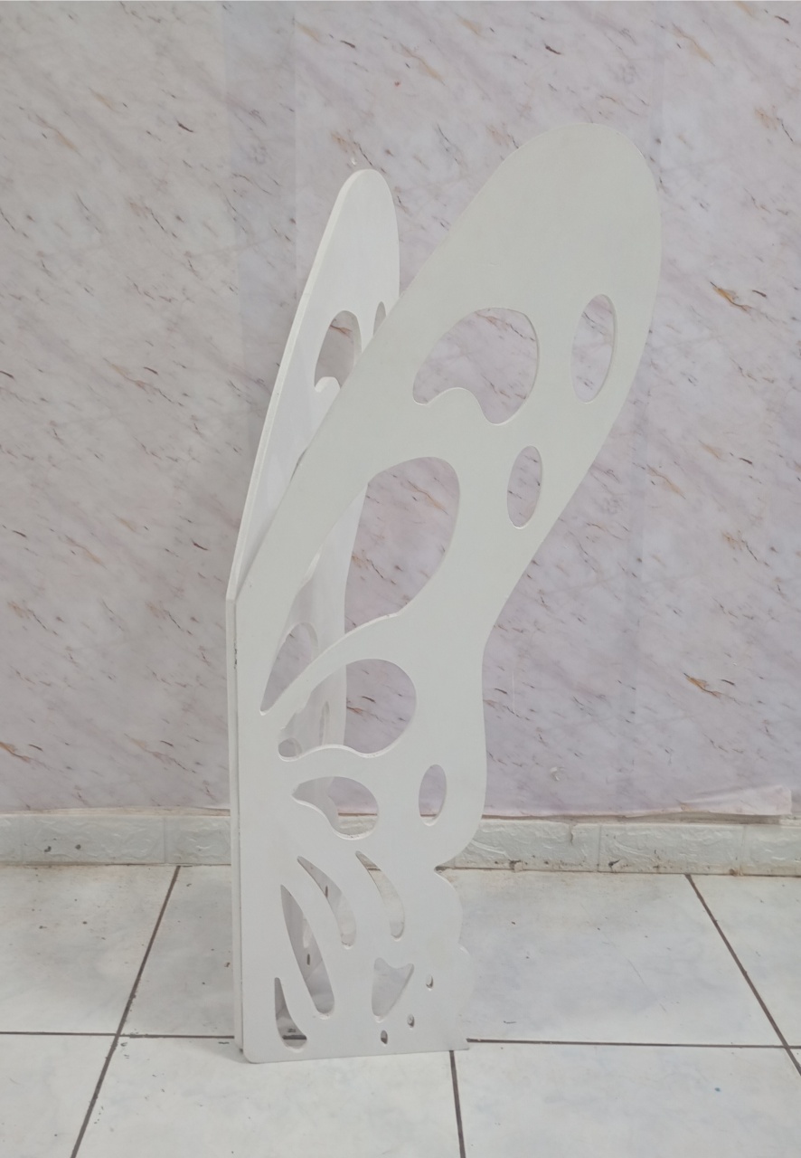 Asa de Borboleta Branca - Greicy Art´s Decor