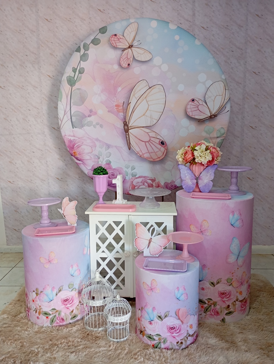Kit Ouro Borboletas - Greicy Art´S Decor