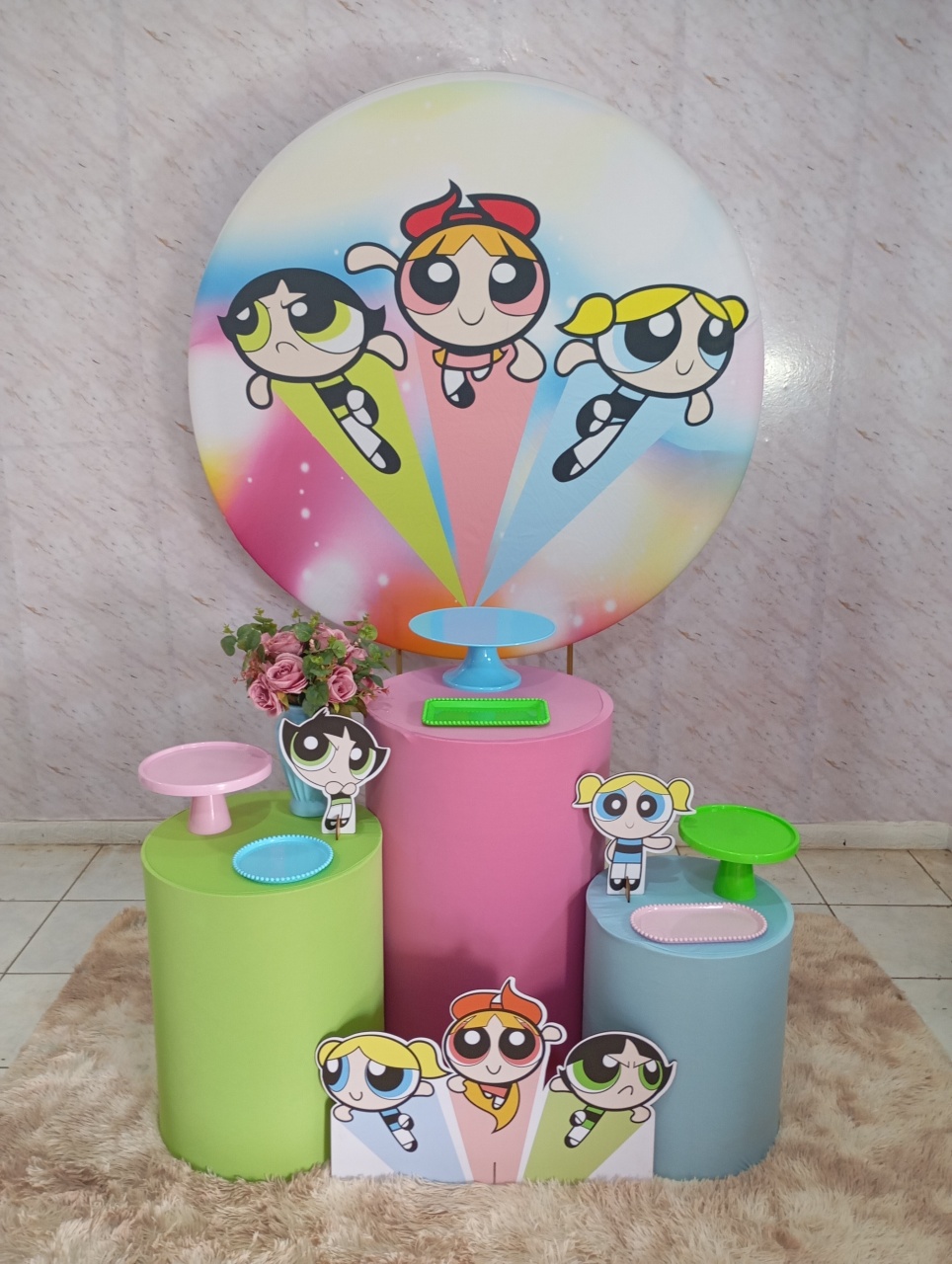 Kit Prata As Meninas Super Poderosas  - Greicy Art´S Decor