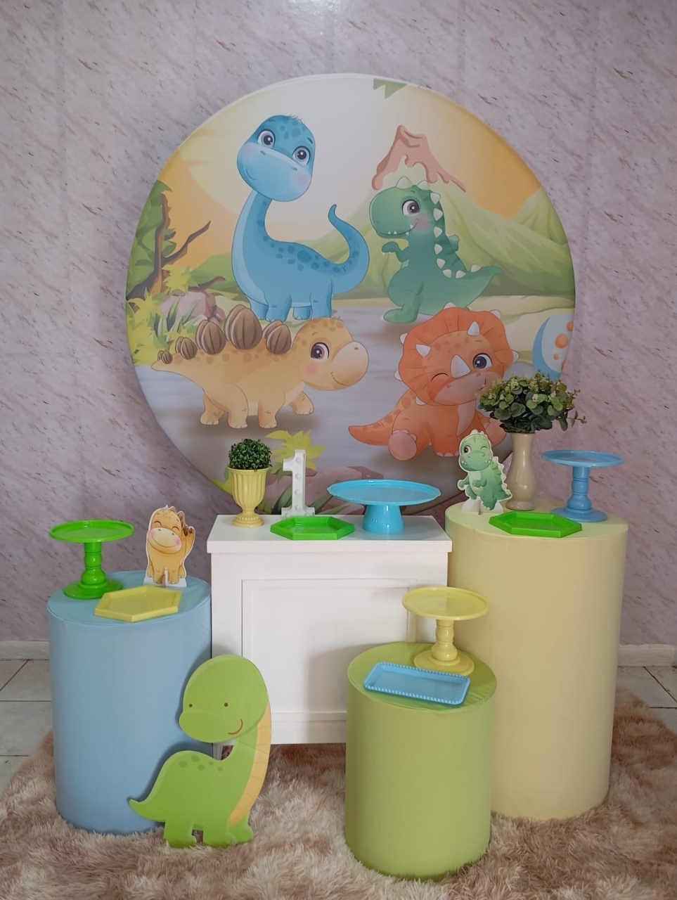 Kit Ouro Dino Baby  - Greicy Art´S Decor
