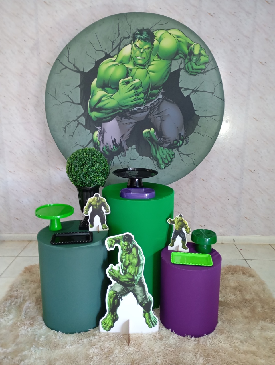 Kit Prata Hulk - Greicy Art´s Decor