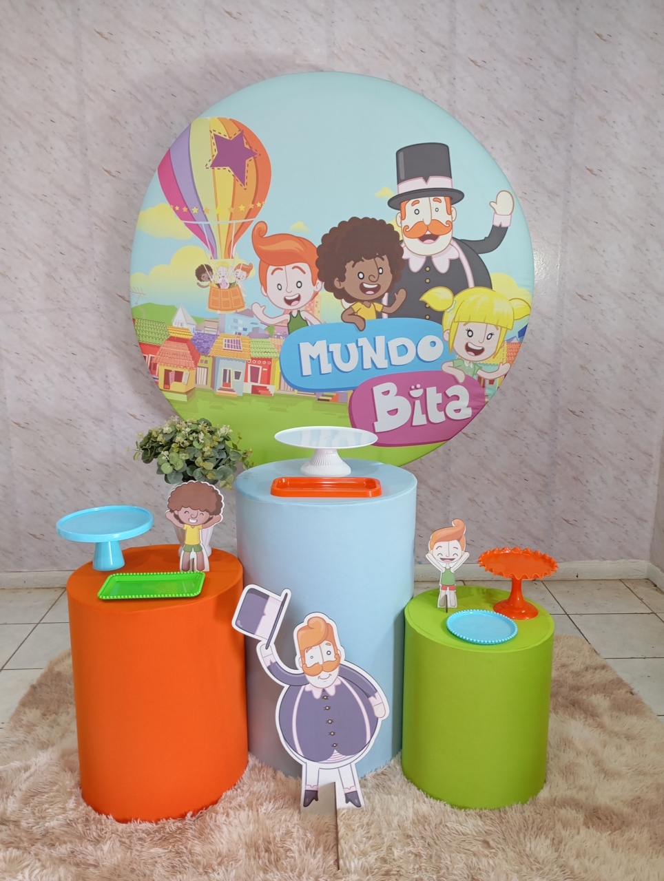 Kit Prata Mundo Bita - Greicy Art´S Decor