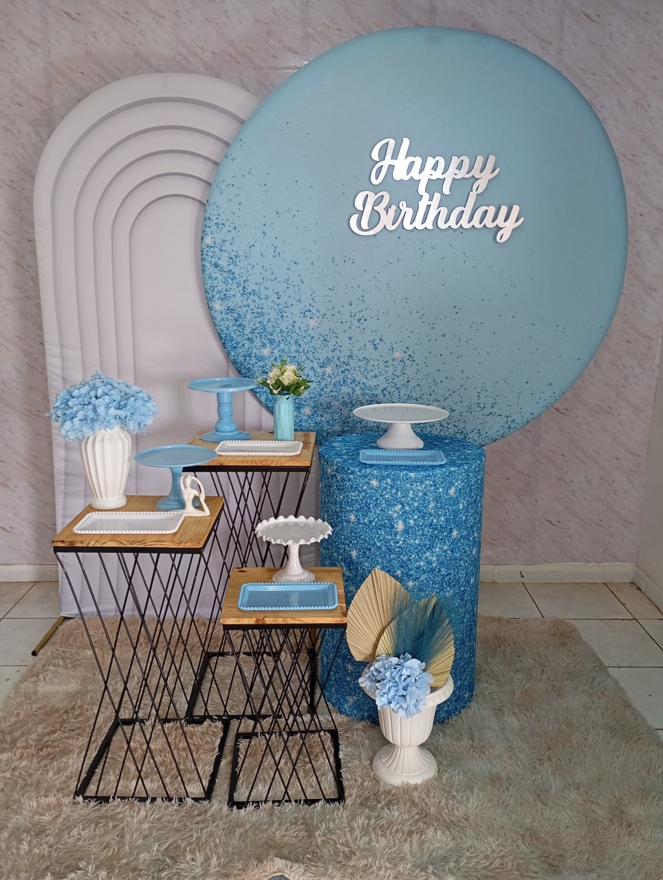 Kit Diamante Azul Glitter - Greicy Art´s Decor