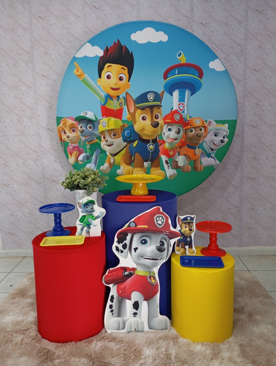 Kit Prata Patrulha Canina  - Greicy Art´S Decor