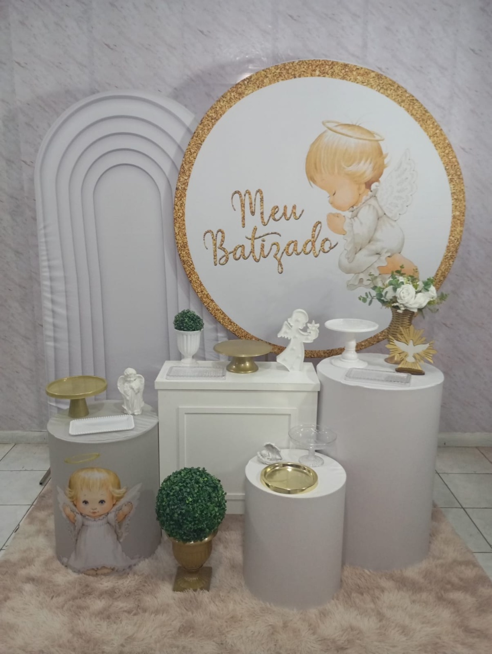 Kit Diamante Meu Batizado  - Greicy Art´S Decor