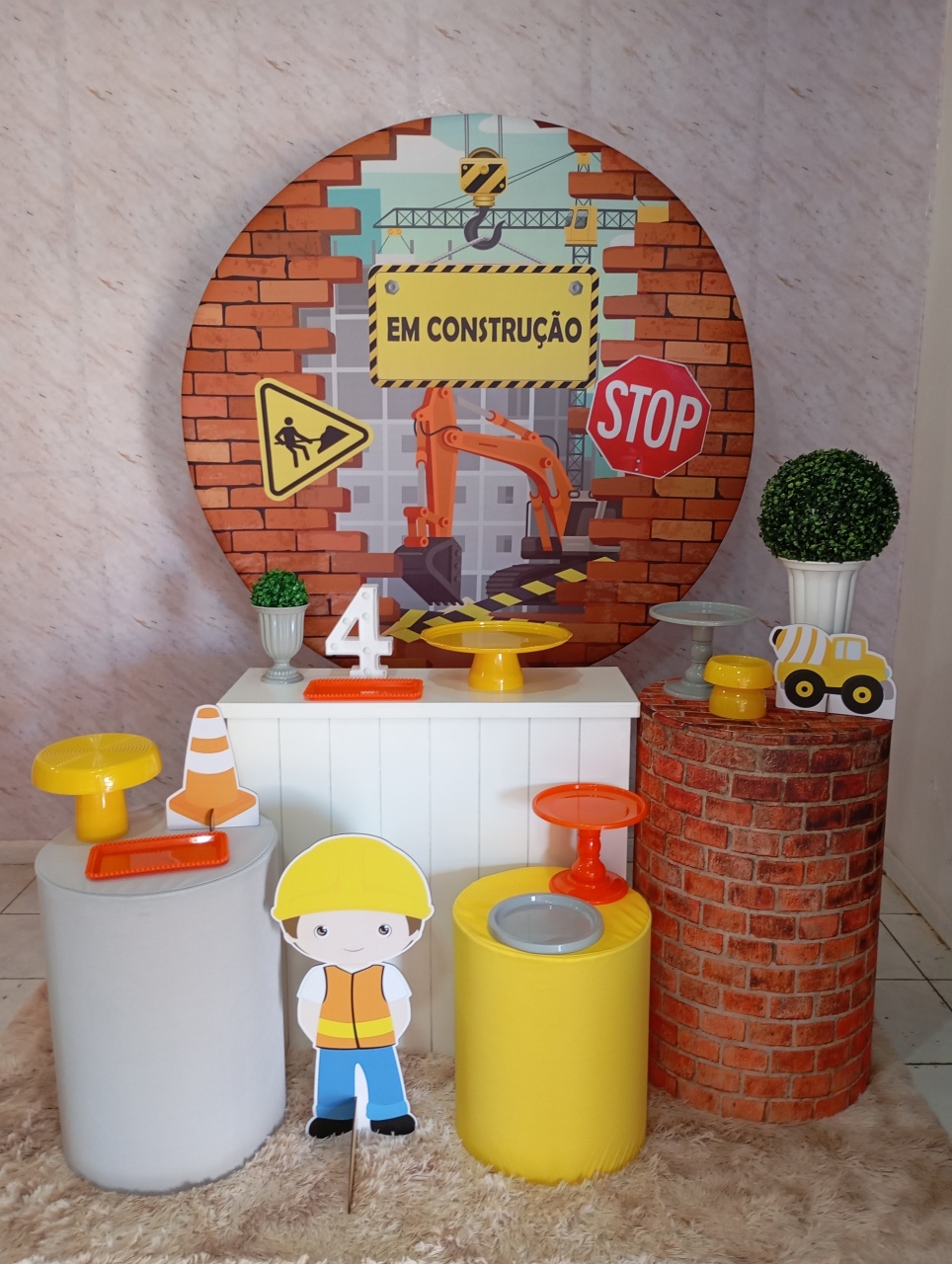 Kit Ouro Construção  - Greicy Art´S Decor