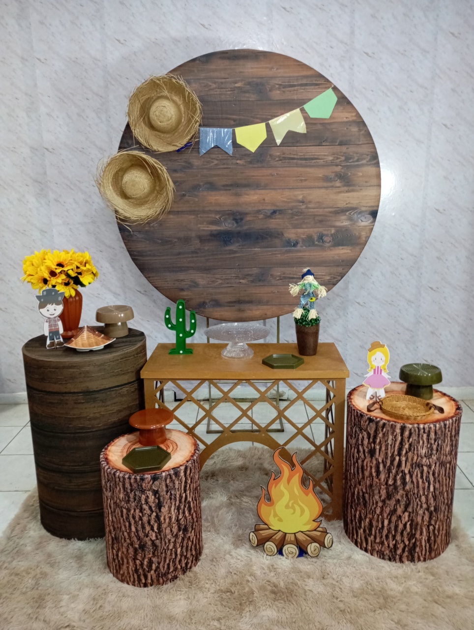 Kit Ouro Arraiá Junino Rustico - Greicy Art´S Decor