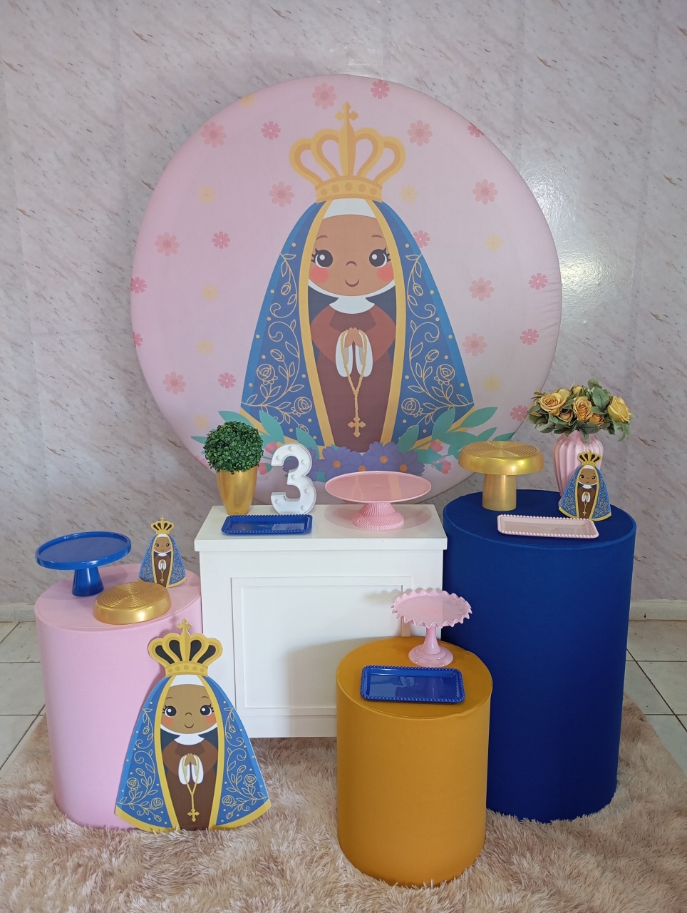 Kit Ouro Nossa Senhora Ii - Greicy Art´S Decor
