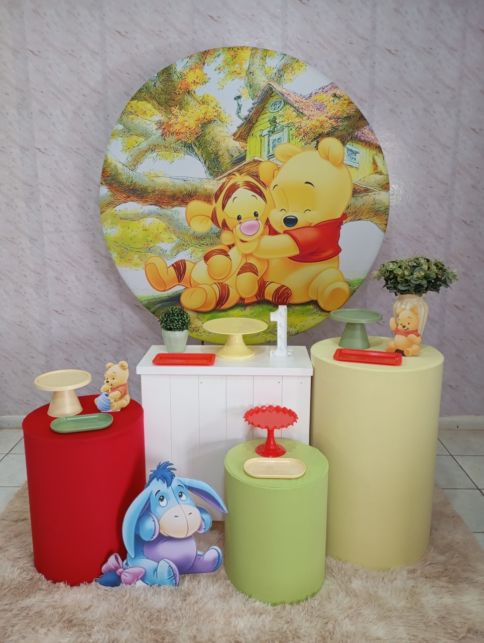 Kit Ouro Ursinho Pooh - Greicy Art´S Decor
