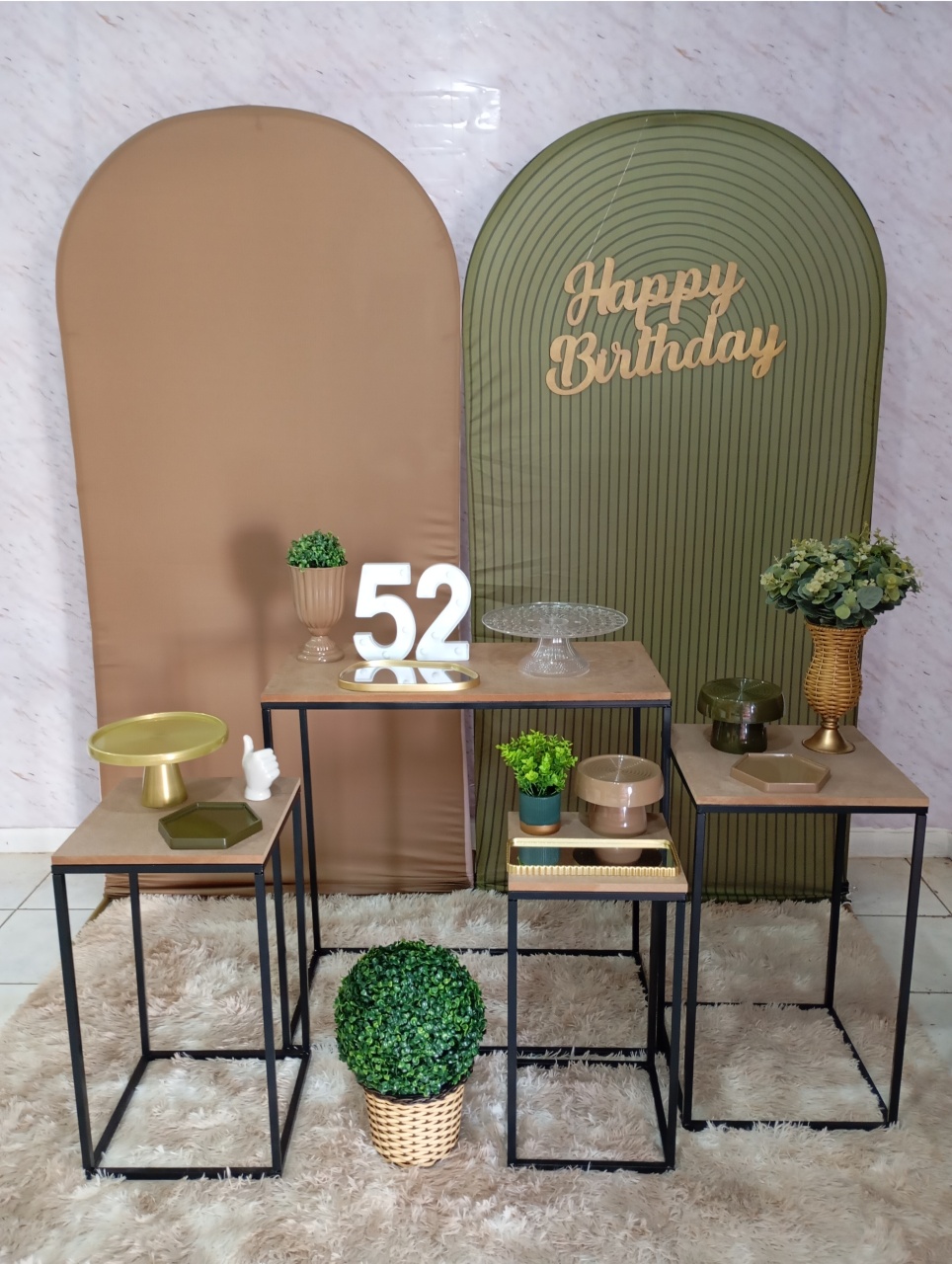 Kit Diamante Verde Ripado - Greicy Art´s Decor