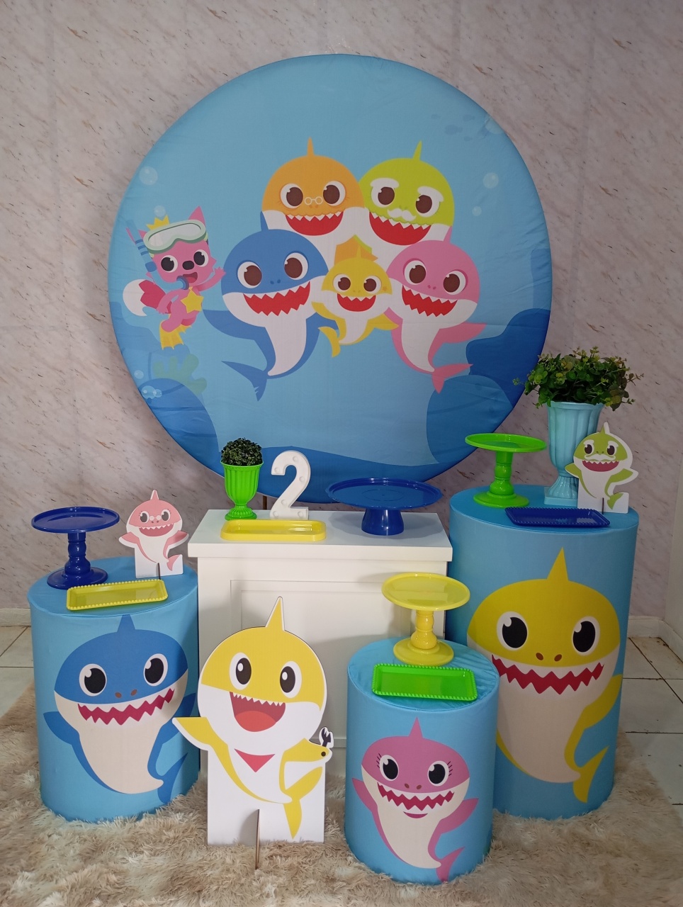 Kit Ouro Baby Shark - Greicy Art´s Decor