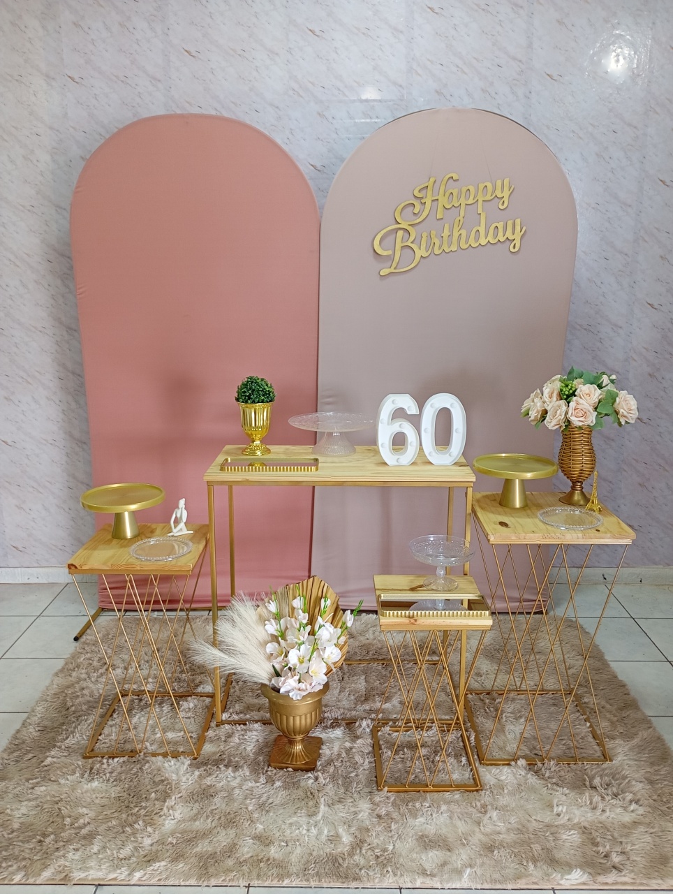 Kit Diamante Rosé Claro/Dourado - Greicy Art´s Decor