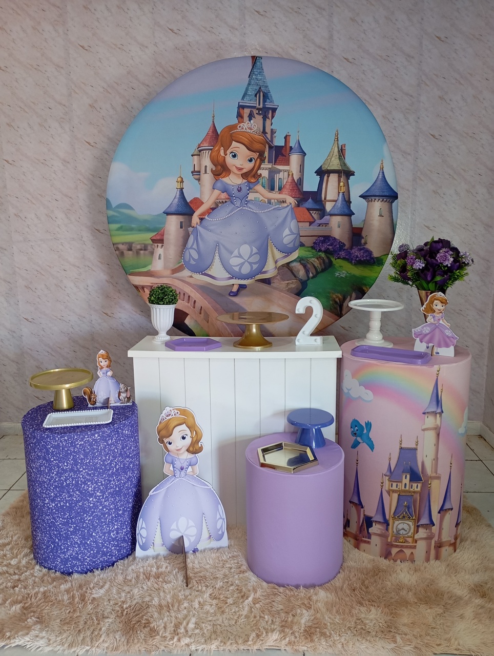 Kit Ouro Princesa Sofia - Greicy Art´S Decor