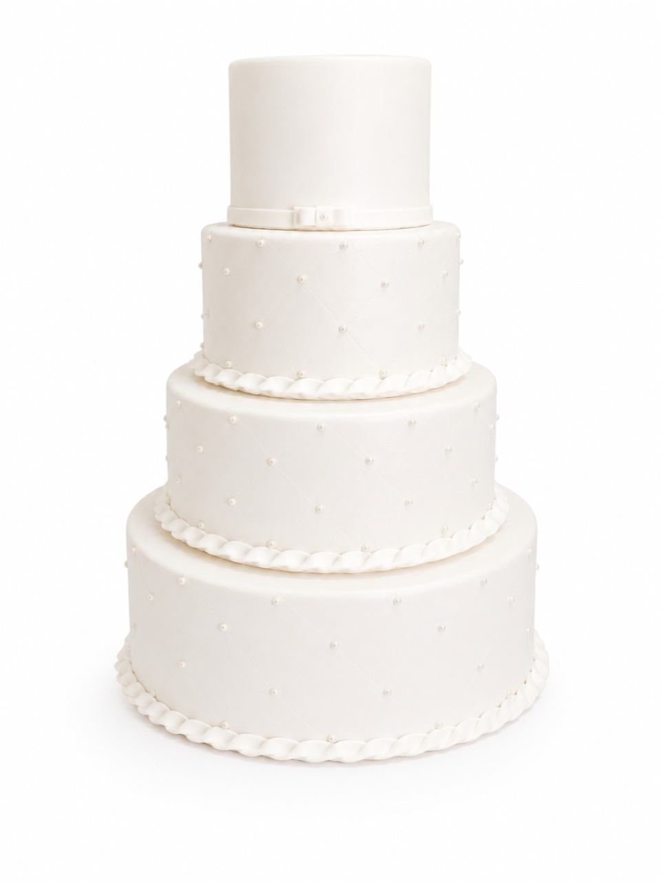 Bolo Fake 4 Andares Casamento/Bodas - Greicy Art´s Decor