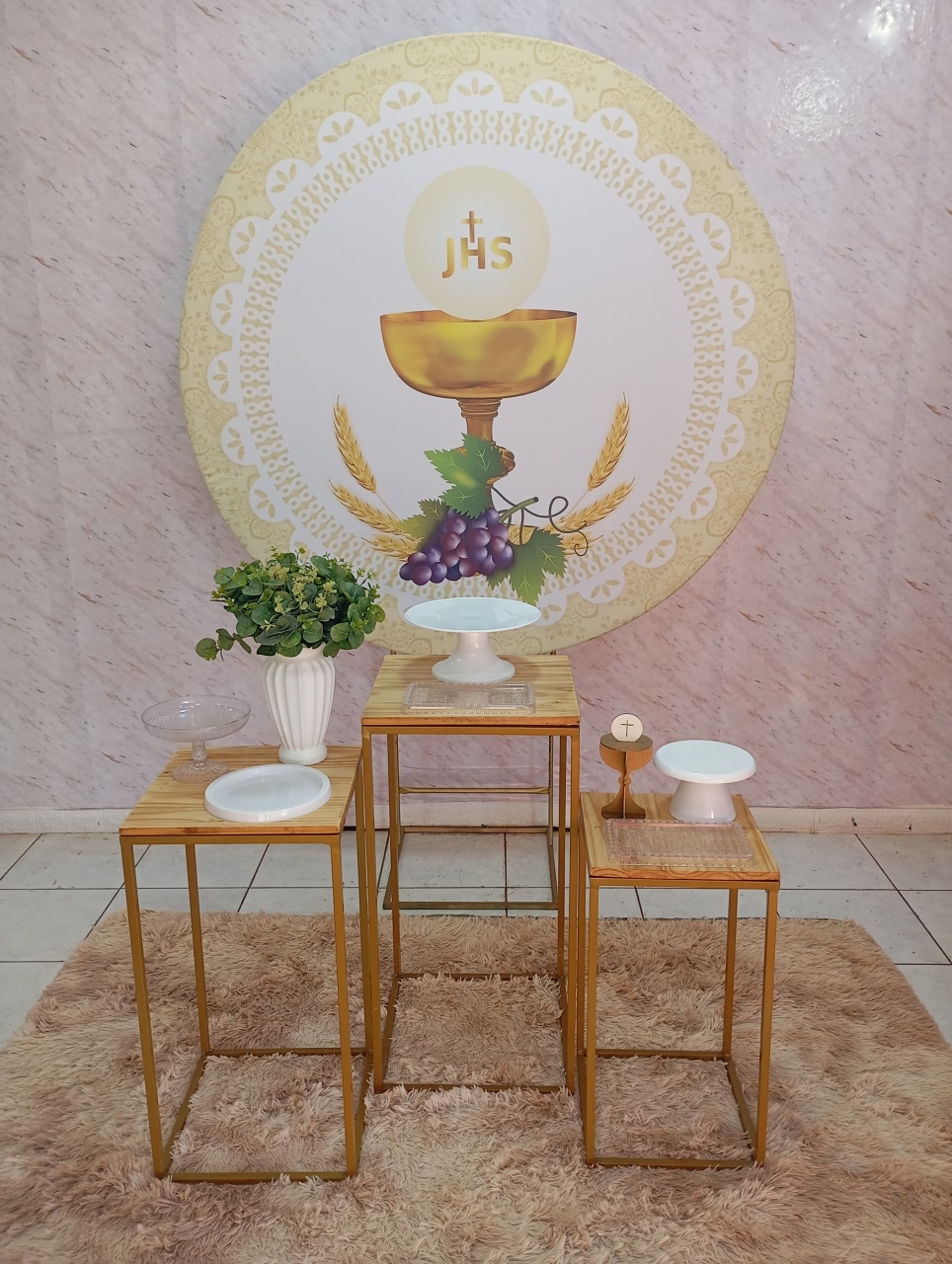 Kit Prata 1° Eucaristia Ii - Greicy Art´s Decor