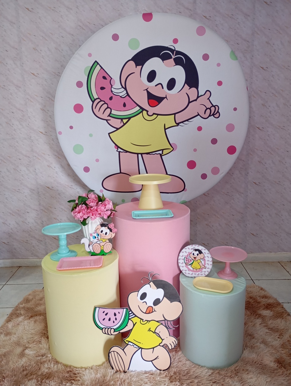 Kit Prata Magali Rosa - Greicy Art´s Decor