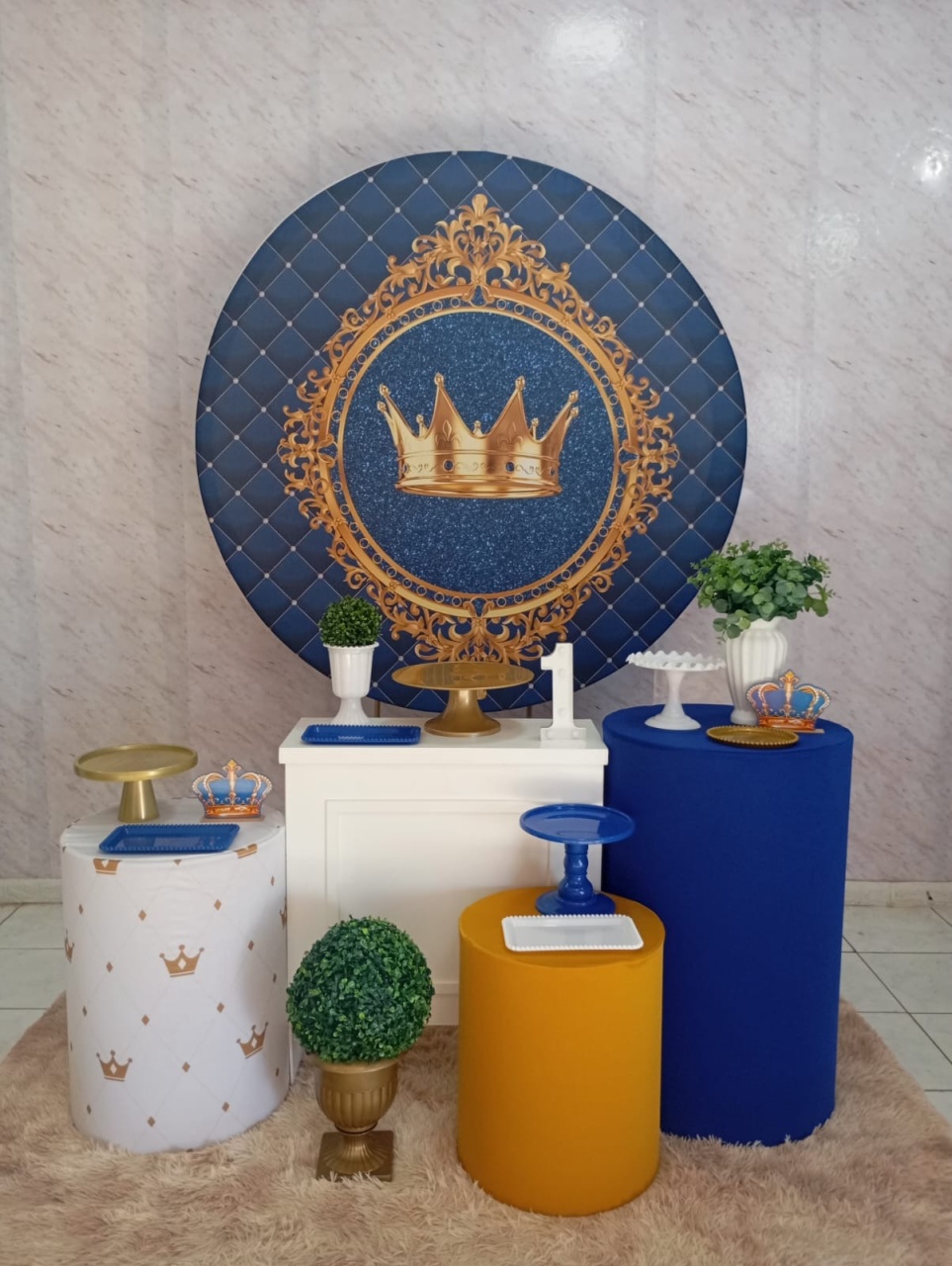 Kit Ouro Coroa/Príncipe - Greicy Art´S Decor
