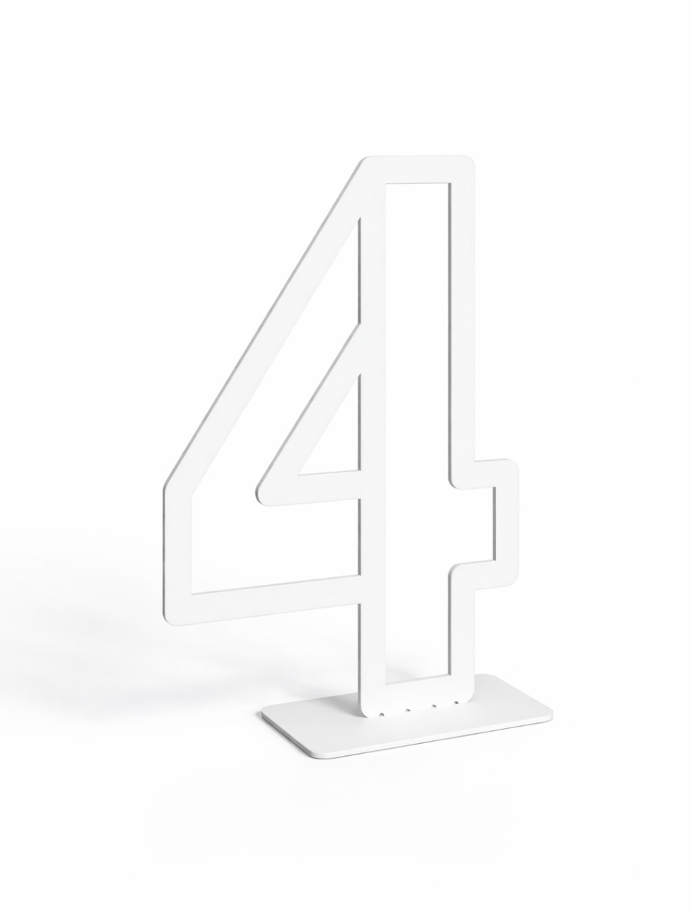 Número 4 Chão Mdf - Greicy Art´s Decor