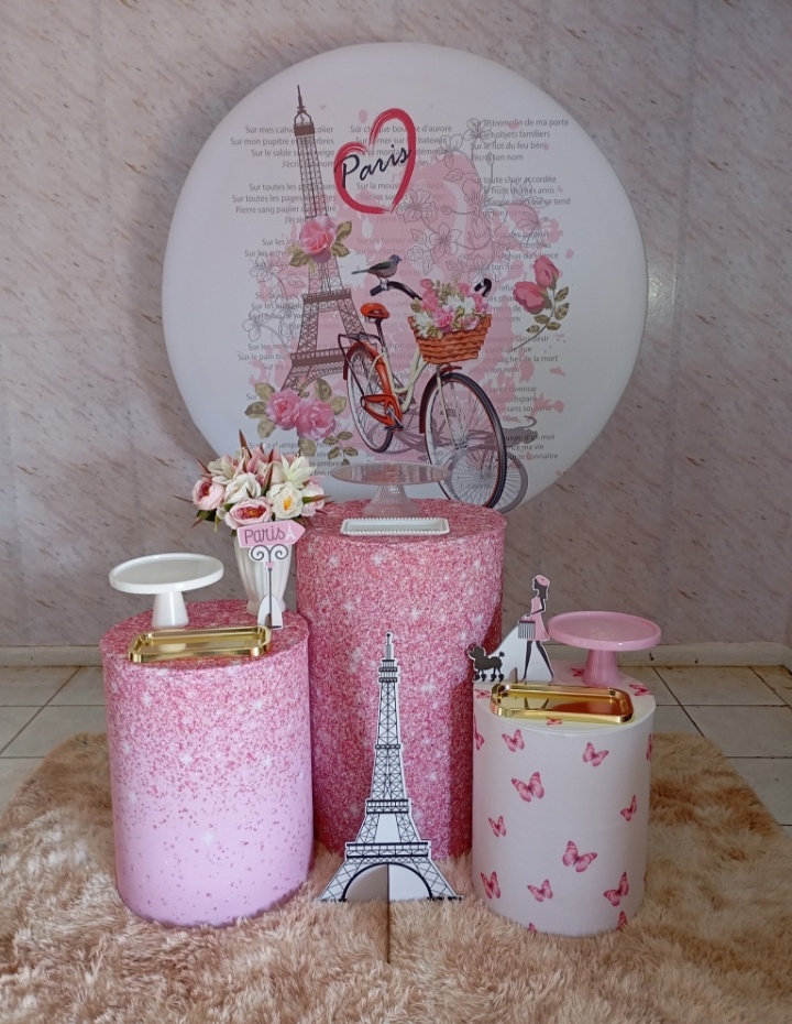 Kit Prata Viagem A Paris - Greicy Art´s Decor