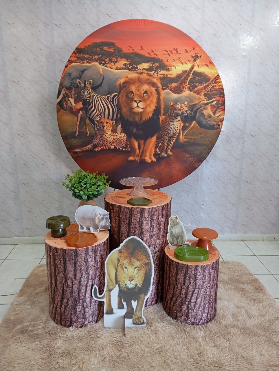 Kit Prata Safari Real - Greicy Art´S Decor