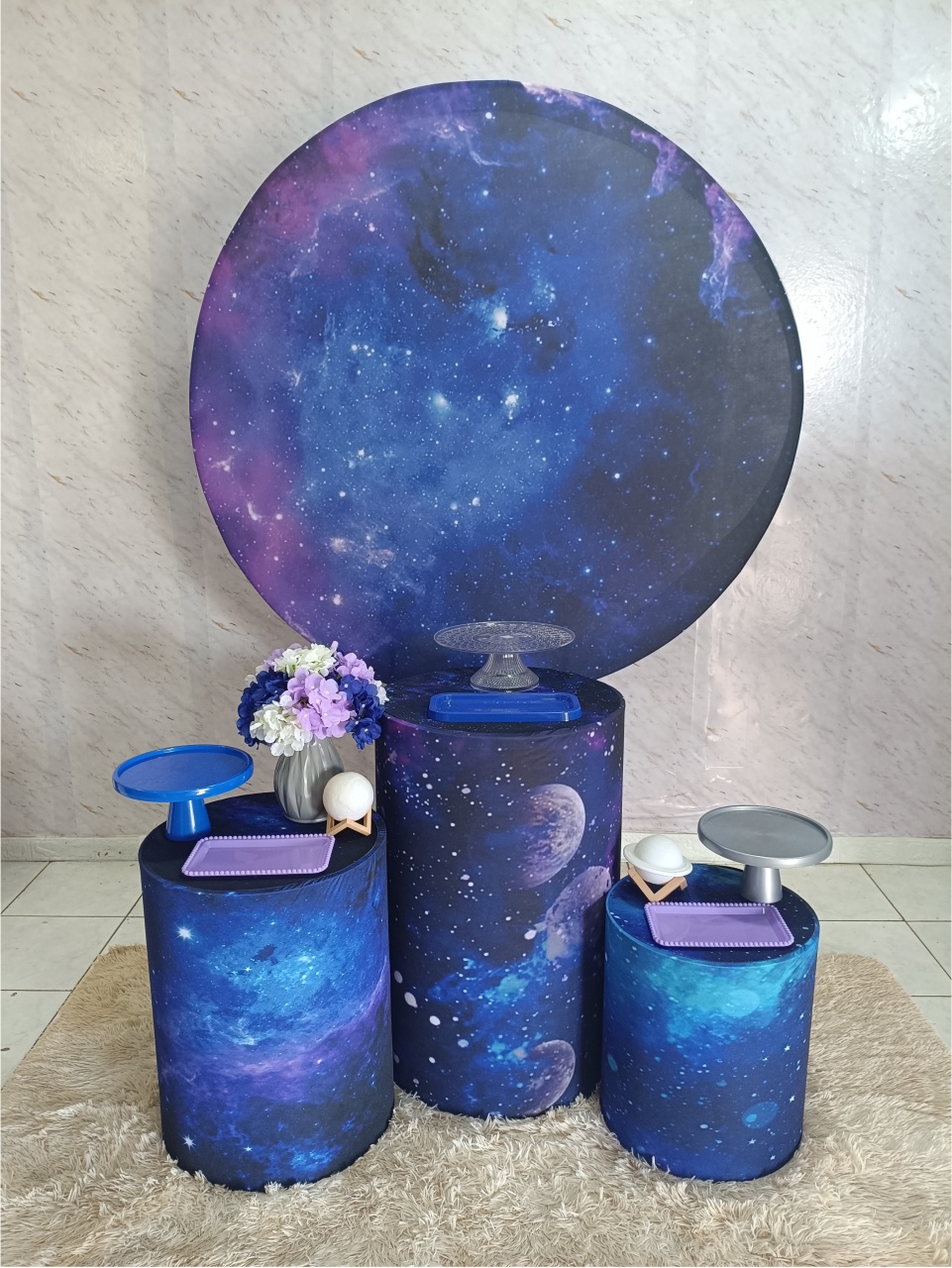 Kit Prata Galáxia - Greicy Art´s Decor