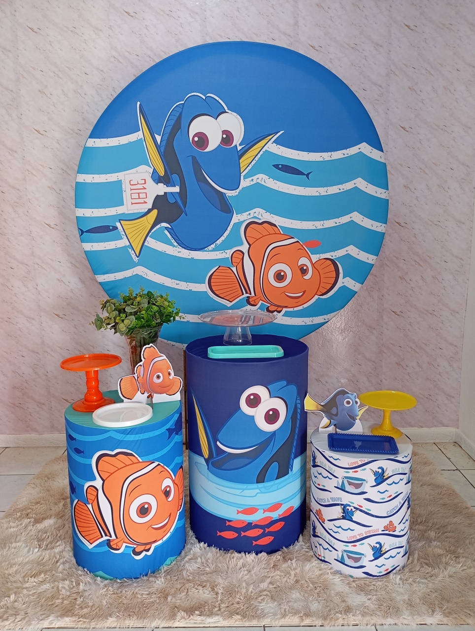 Kit Prata Procurando Nemo - Greicy Art´s Decor