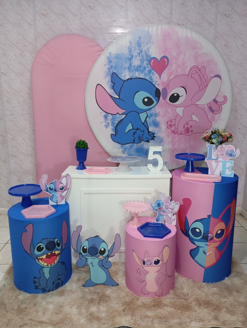 Kit Diamante Stitch E Angel III - Greicy Art´S Decor