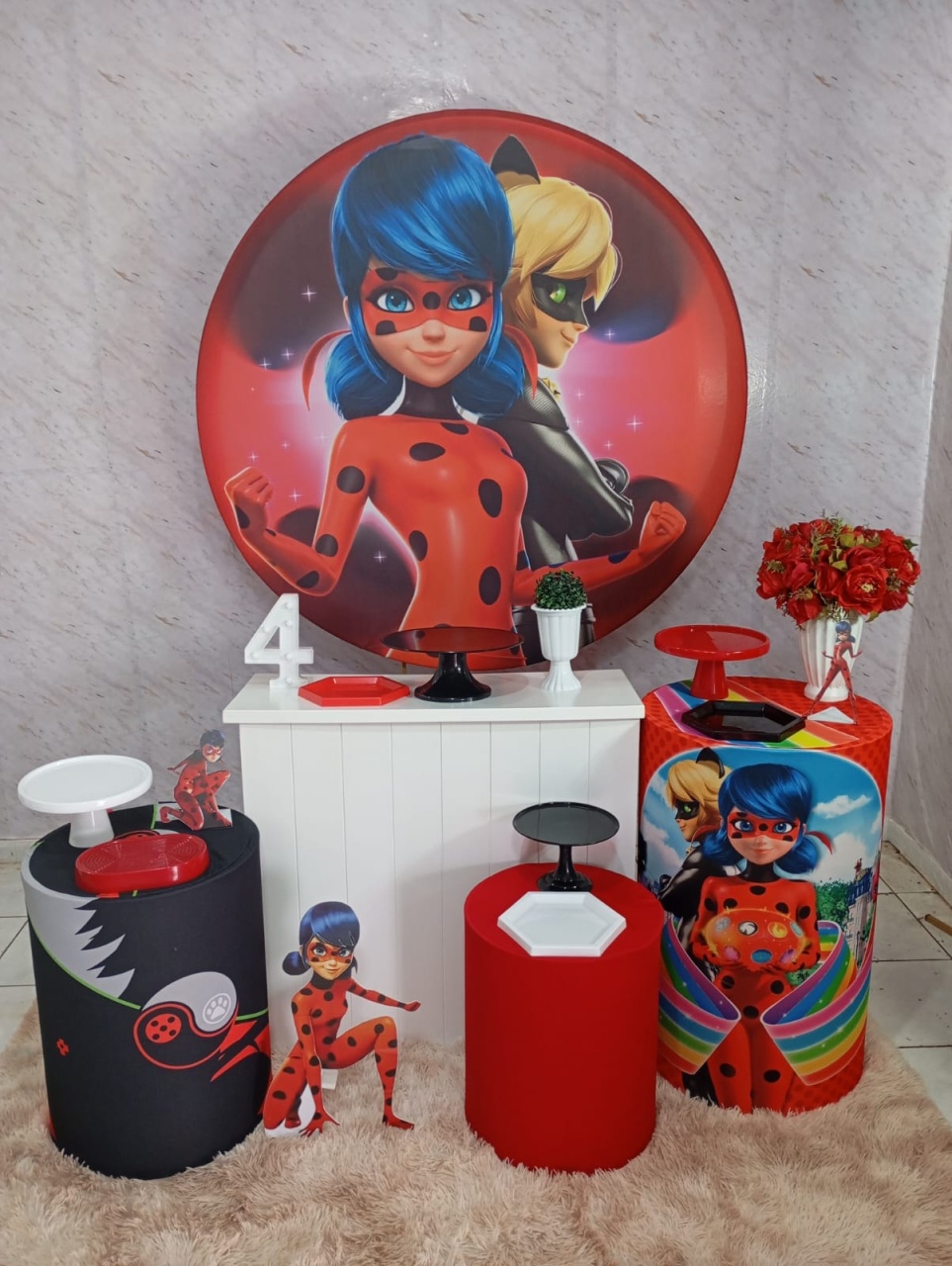 Kir Ouro Lady Bug Muraculos - Greicy Art´s Decor