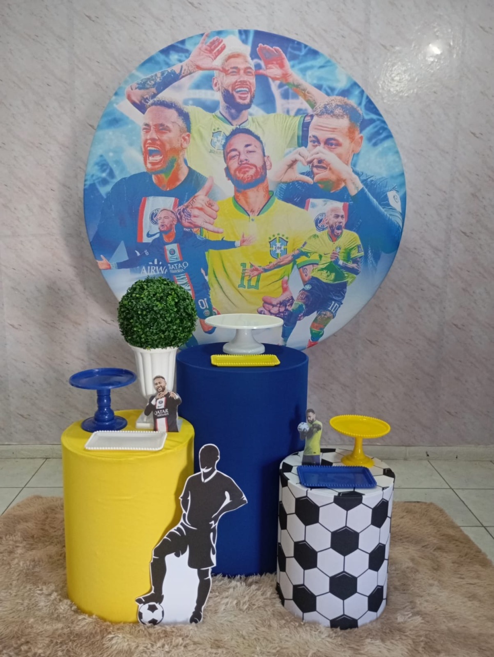 Kit Prata Neymar - Greicy Art´S Decor