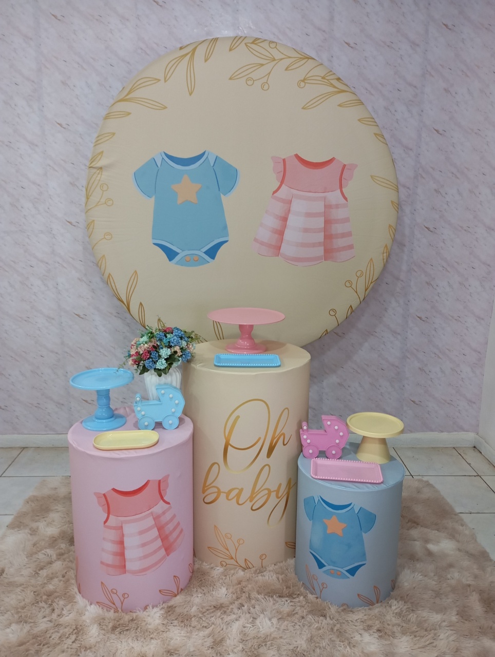 Kit Prata Chá Revelação Body - Greicy Art´S Decor