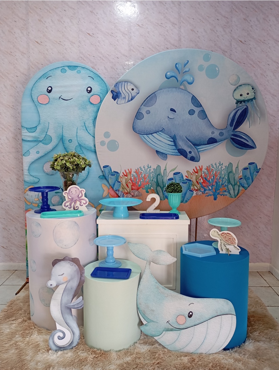 Kit Diamante Fundo Do Mar - Greicy Art´s Decor