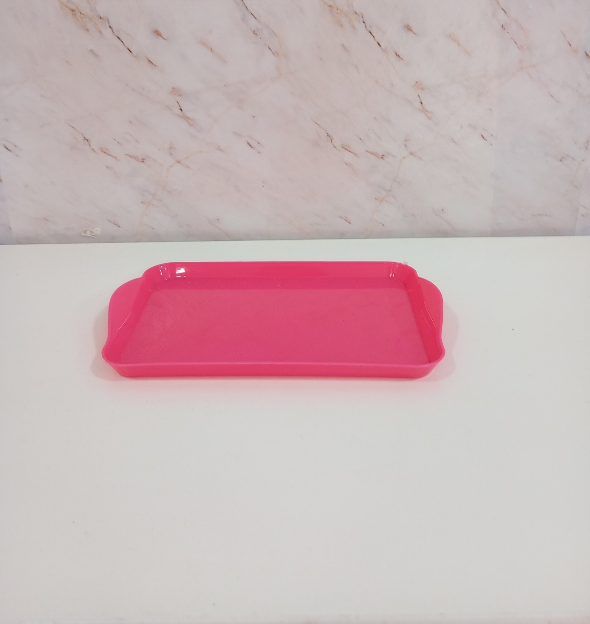 Bandeja Baixa Pink Quadradinha - Greicy Art´s Decor