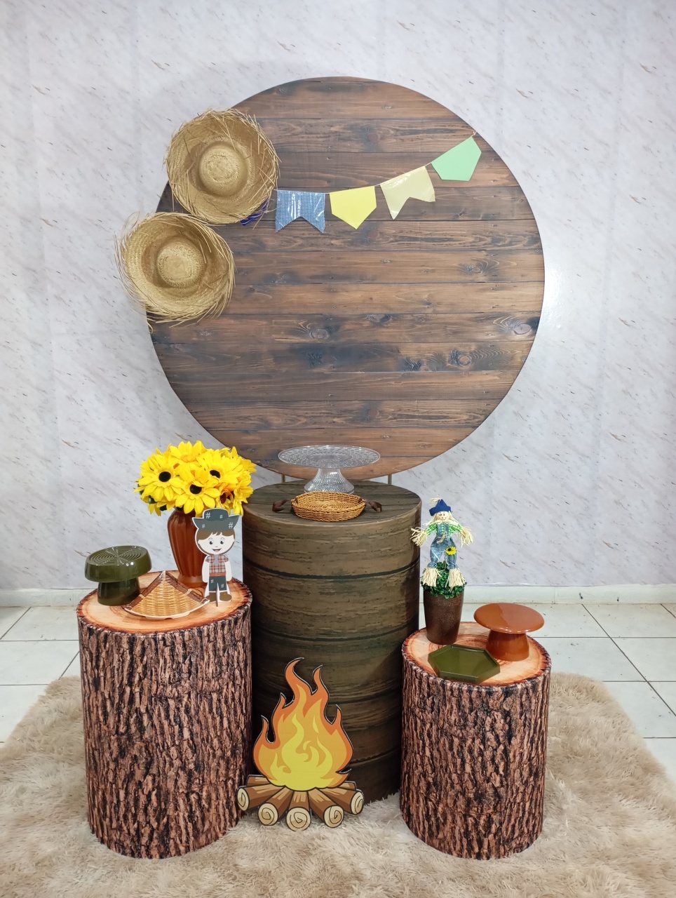 Kit Prata Arraiá Junino Rustico - Greicy Art´S Decor