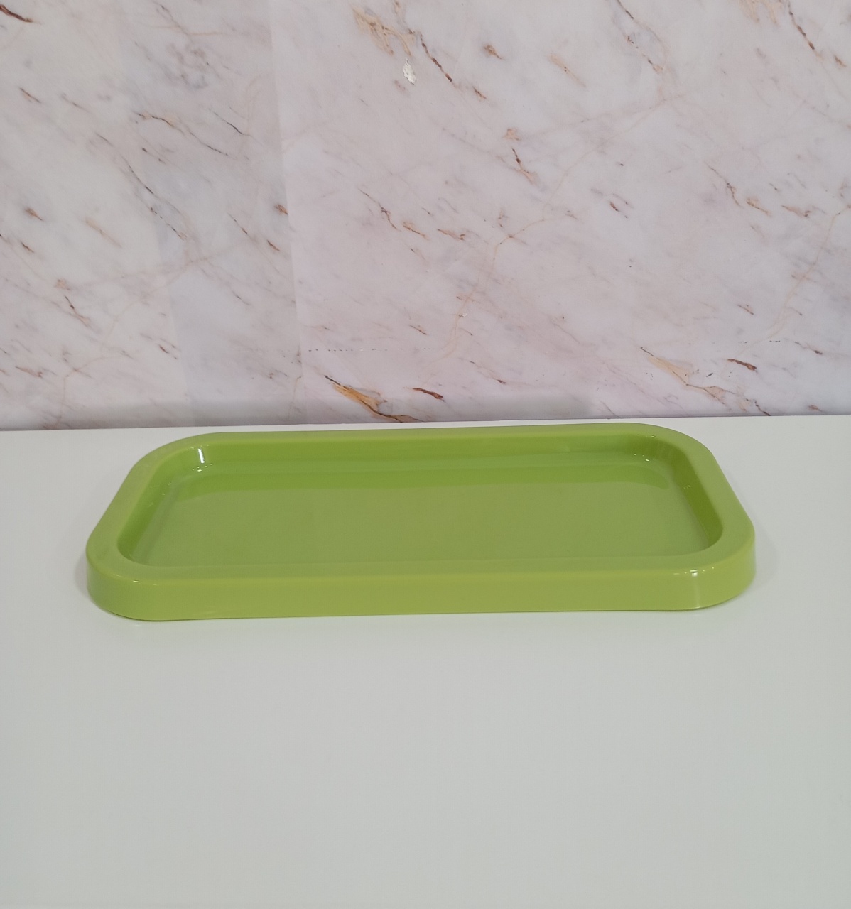 Bandeja Baixa Retangular Pistache - Greicy Art´s Decor